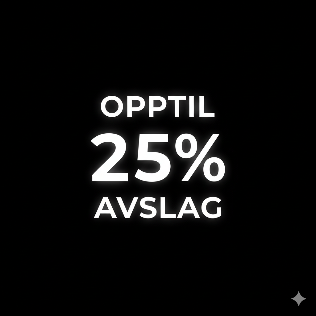 Opptil 25% Avslag
