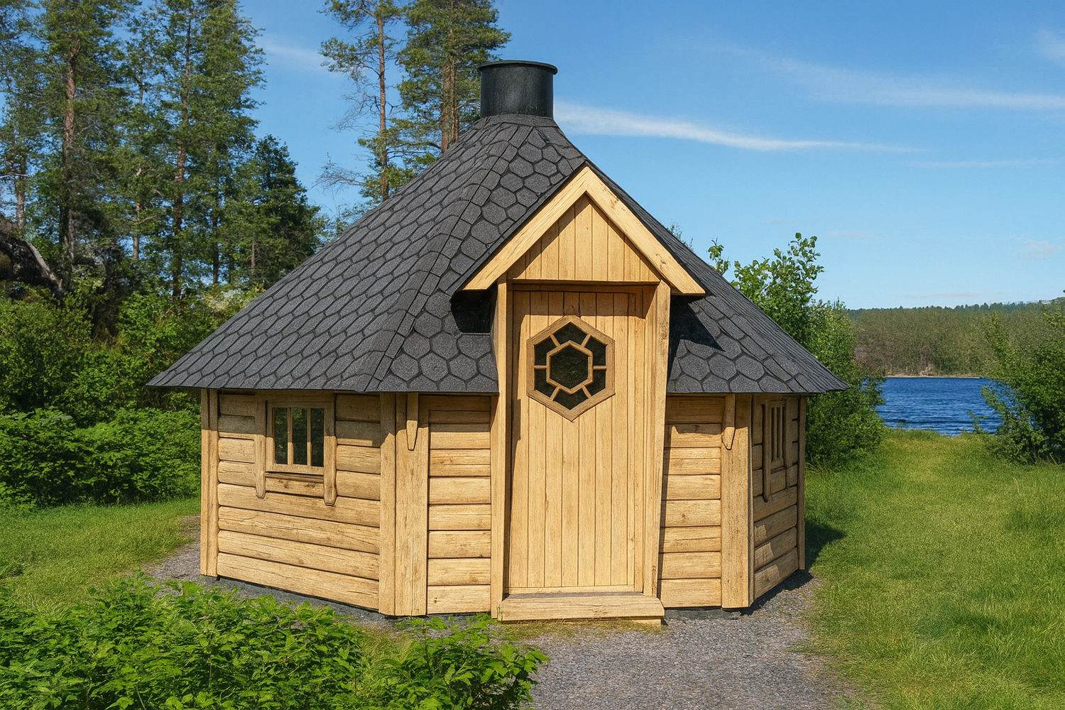Bli med i trekningen av en grillhytte